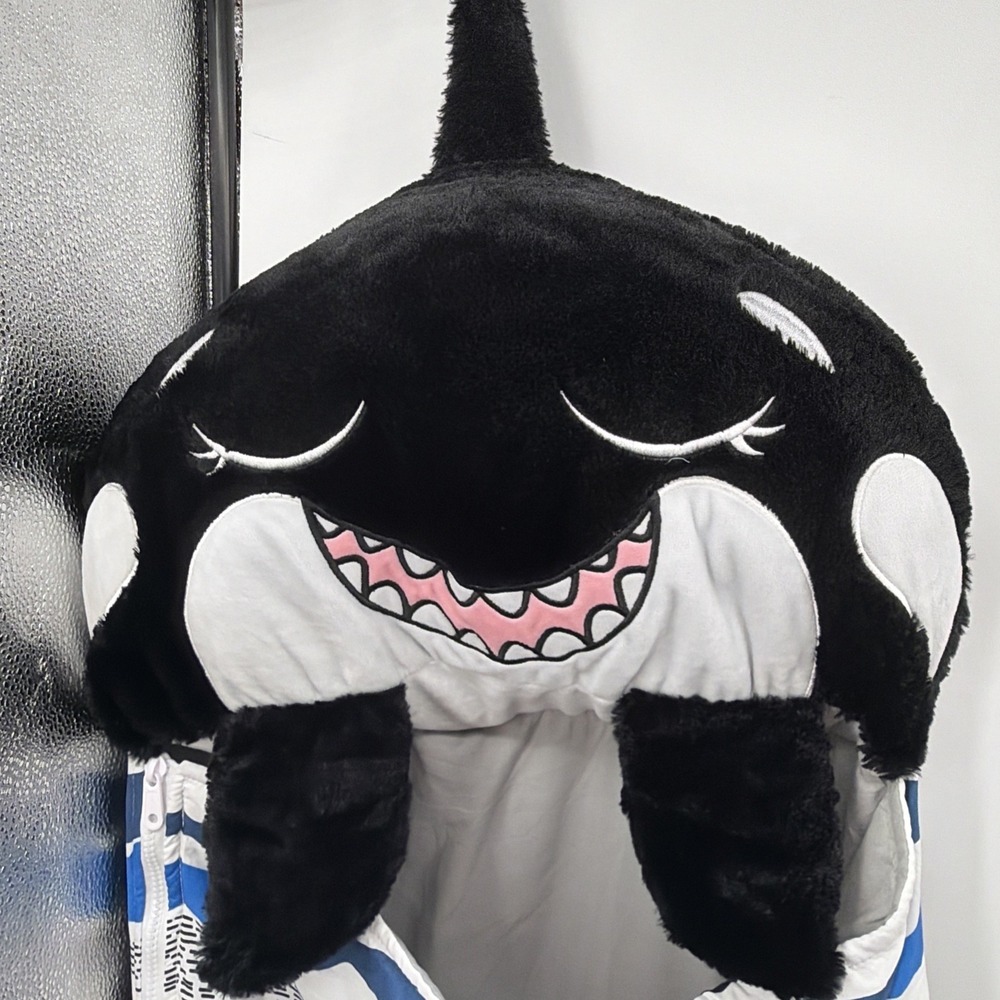 Happy Nappers Shark Kids Sleeping Bag Pillow Plush Nap Sack Medium 54" - Picture 5 of 8